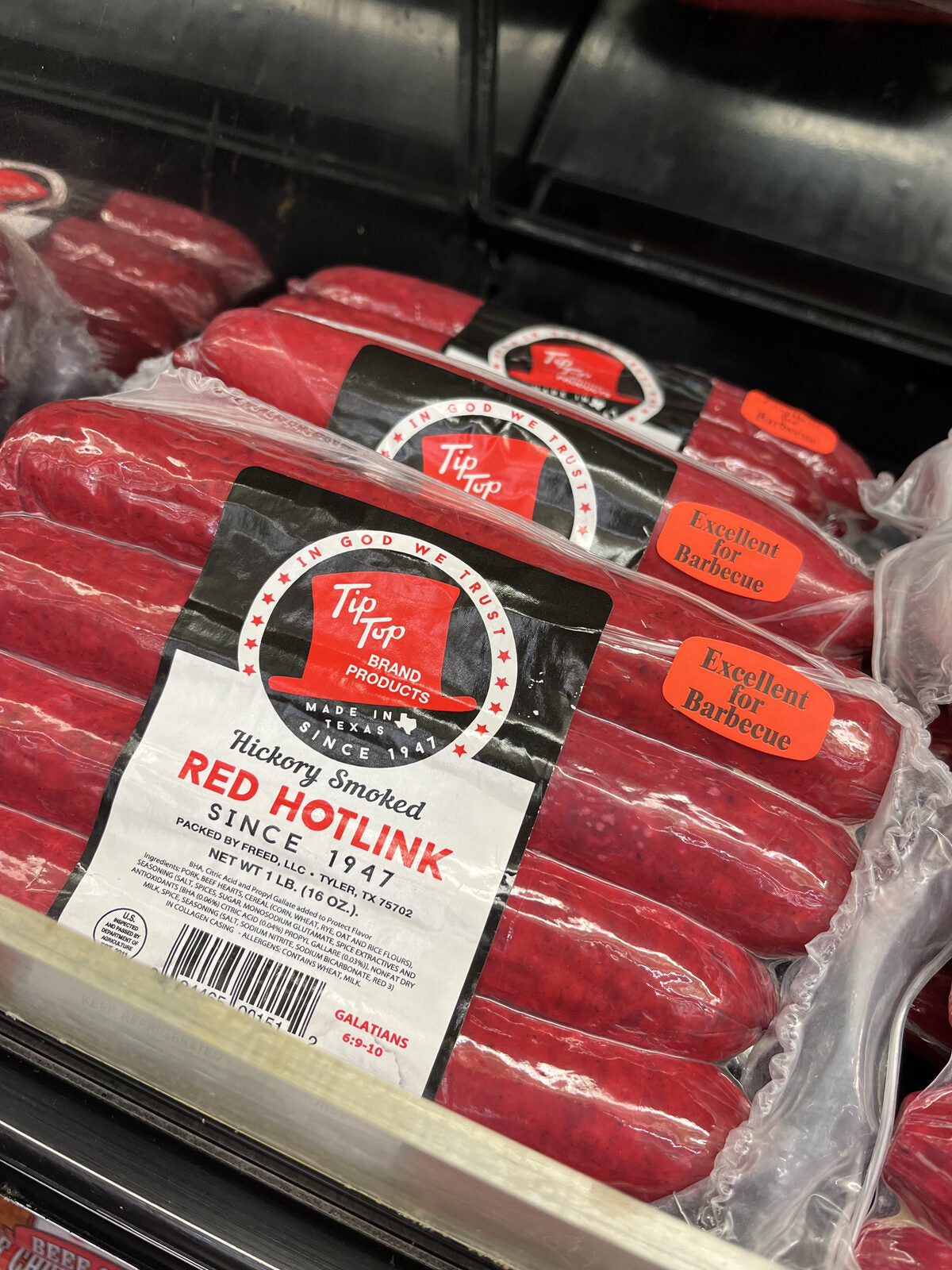 Tip Top Red Hotlinks Since 1947