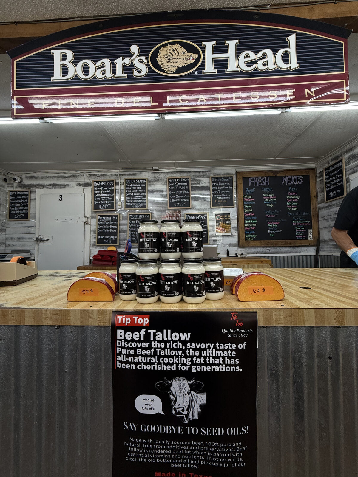 Tip Top products at Country Meat Market